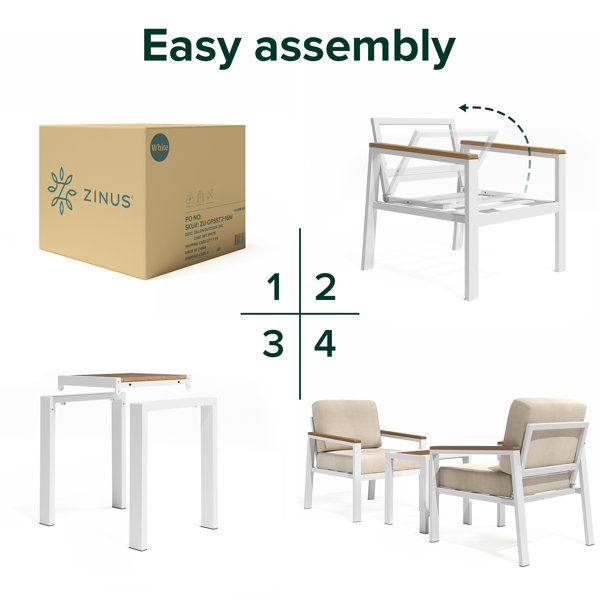 Wade Logan® Asly 2seater Chat Set & Reviews Wayfair